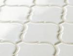Mozaikowe płytki ceramiczne Arabeska mała, biały połysk Black&White MOZAIKOWE.PL - zdjęcie 3